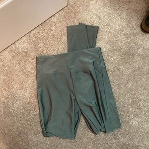 F21 green leggings